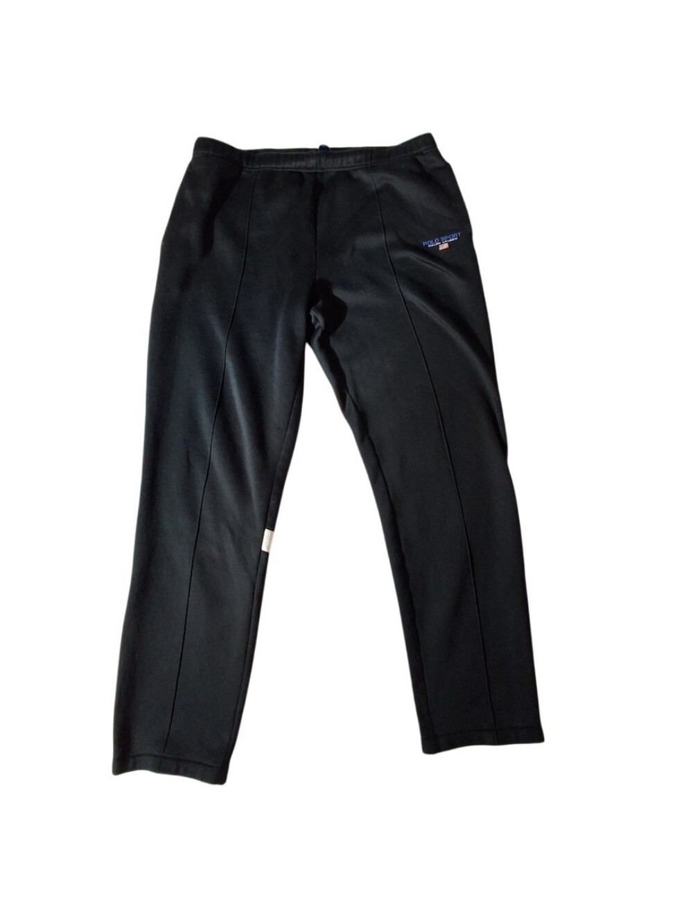 Polo Sport Ralph Lauren Mens Size XL Black Sweatpants Zip Ankle Drawstring
